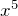 Rendered by QuickLaTeX.com x^5